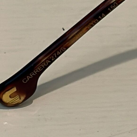 Carrera 274/S Gold Metal Aviator Sunglasses Classic Summer Contemporary NEW - Picture 7 of 8